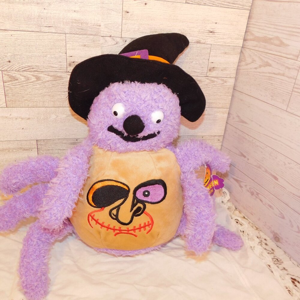 KELLY TOY Cuddle Me Purple Witch Spider w Tag, 2003 RARE COLOR